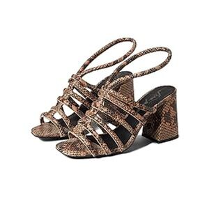 NWT Free People Colette Cinched Heel - Python 37/7